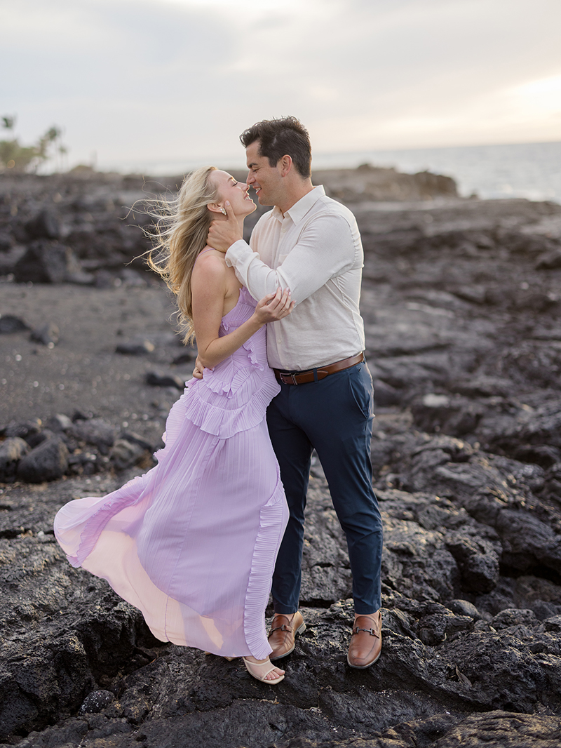 kona-village-rosewood-wedding-guests-lava-rocks
