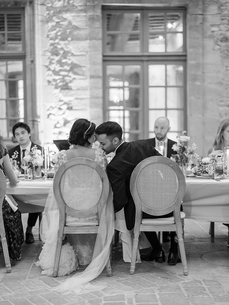 0116-chateau-de-bagnols-wedding-france-bride-groom-reception-black-white